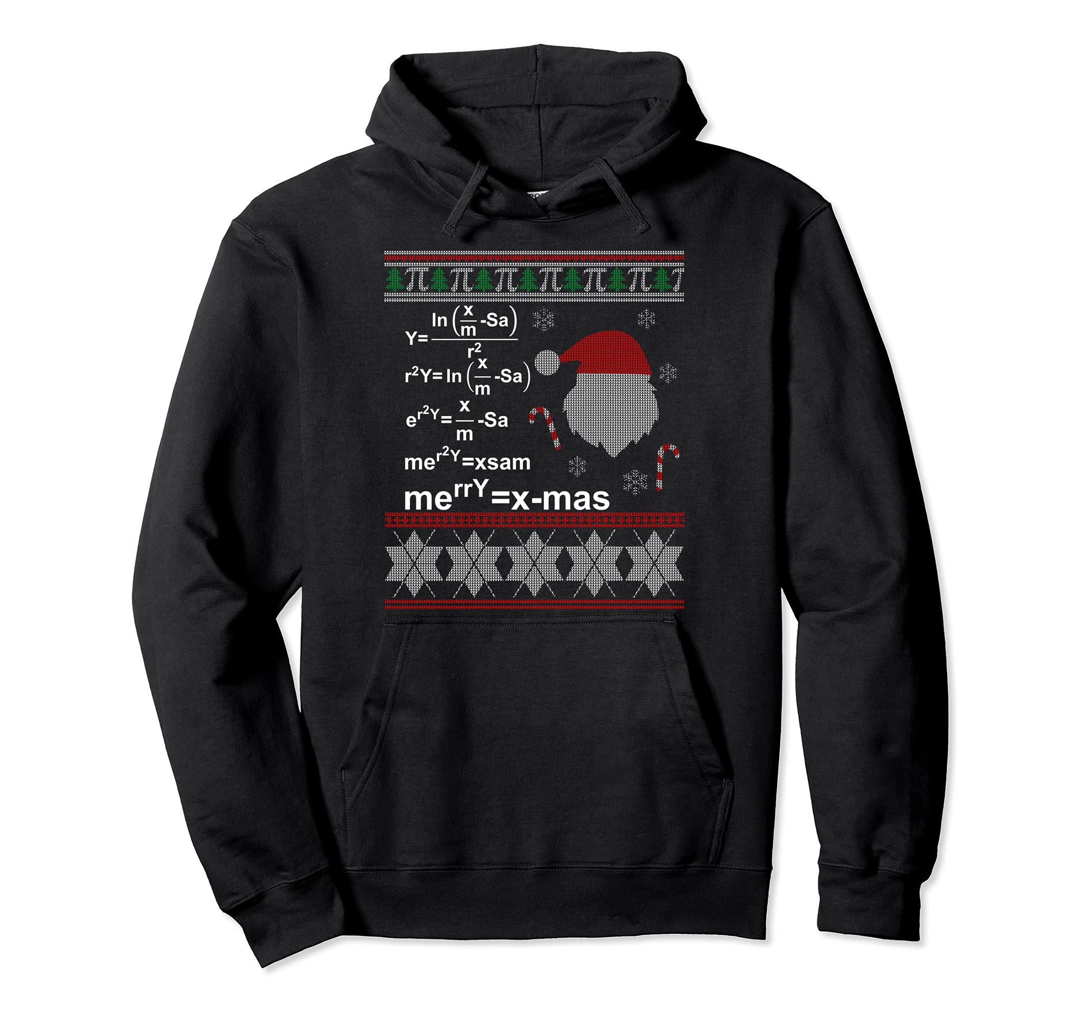 Ugly Christmas Jumper Nerd Maths Merry Christmas Formula Pullover Hoodie