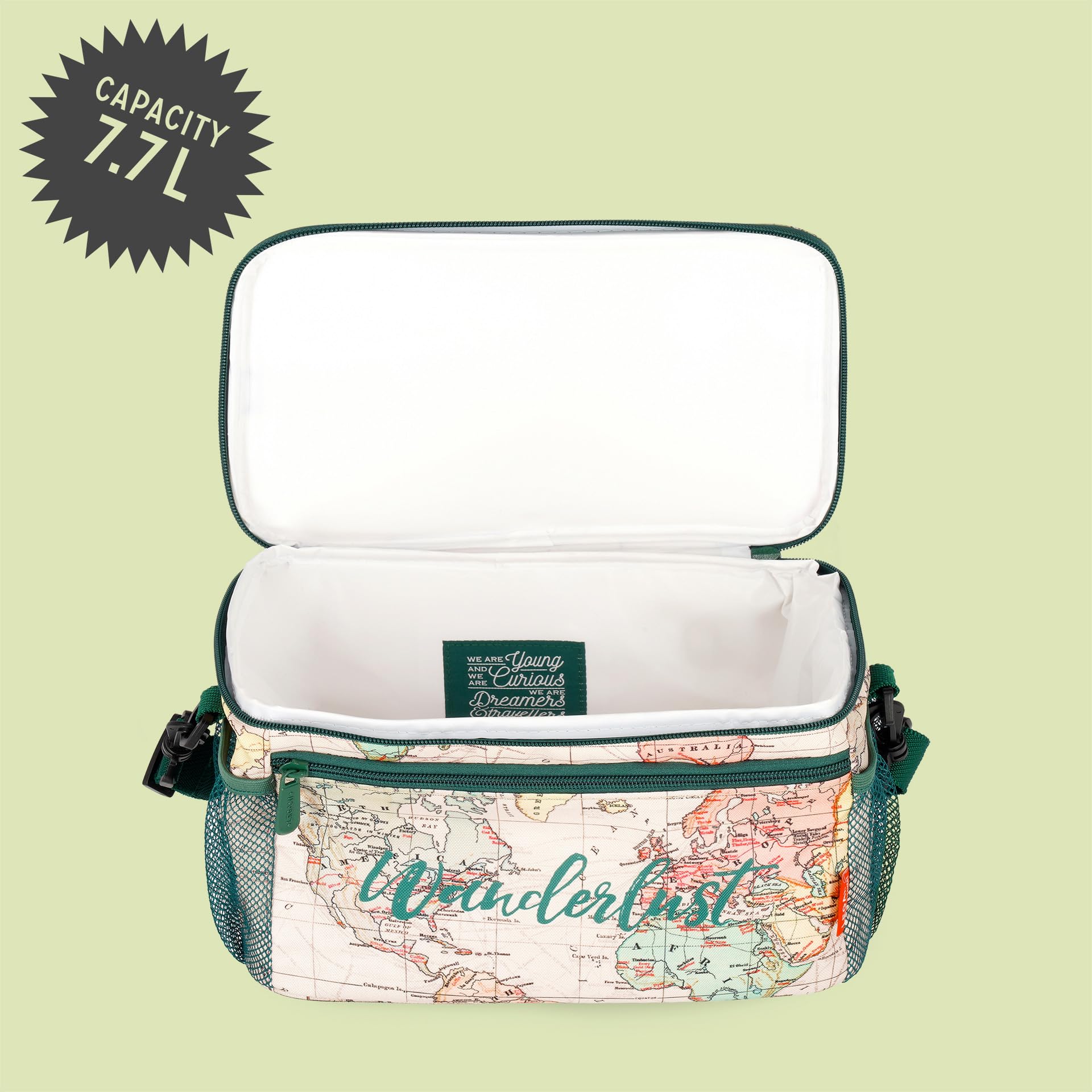 Legami - Torba termoizolacyjna na lunch, termoizolacyjna torba na lunch, biuro, pracę, torba na lunch o pojemności 7,7 litra, regulowany pasek na ramię, 28 x 17 x 15 cm
