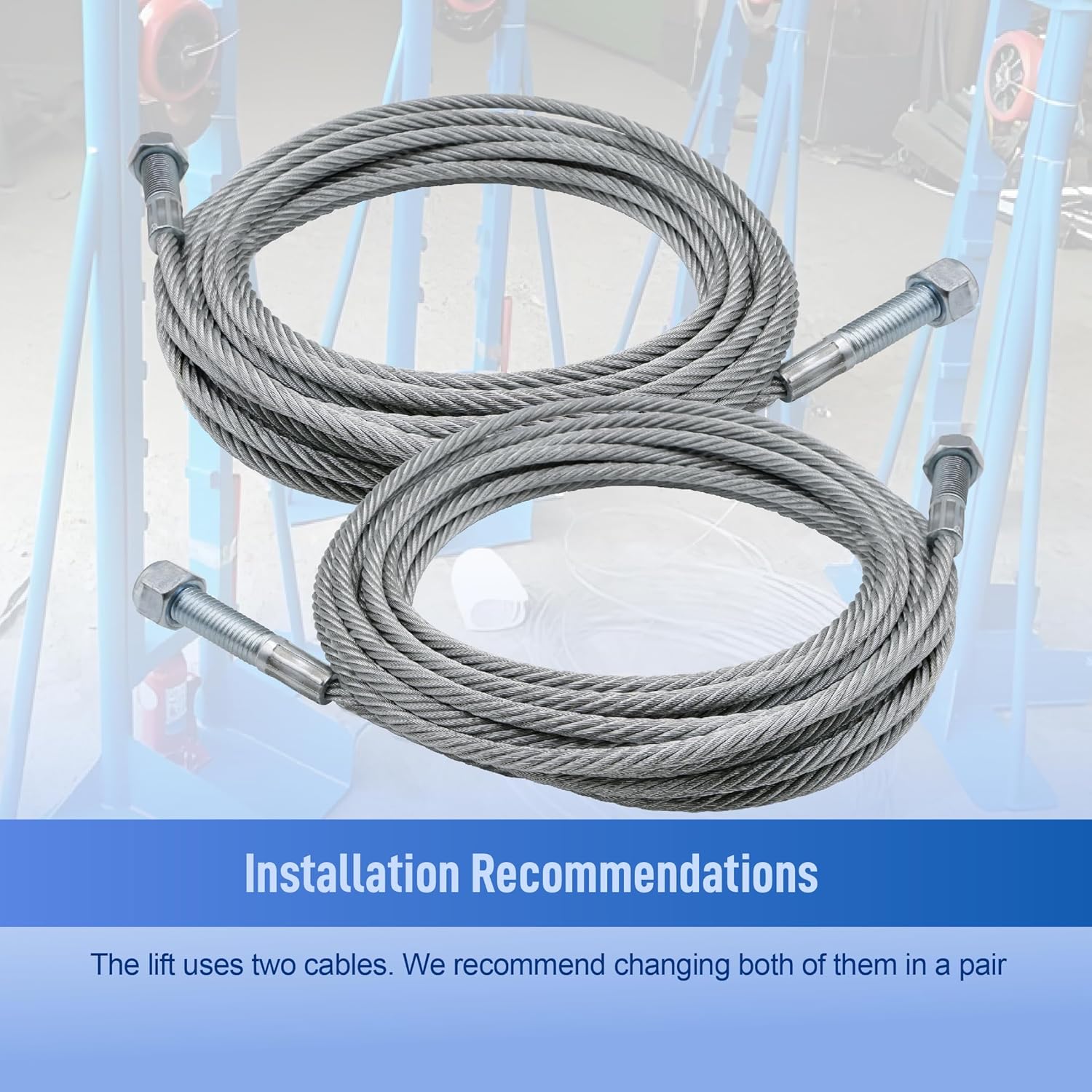 ASTROSYNC Equalizer Cables Fit for Rotary Lift SPO10 with Standard Height Columns Replace N372 BH7529-86, 2 Set