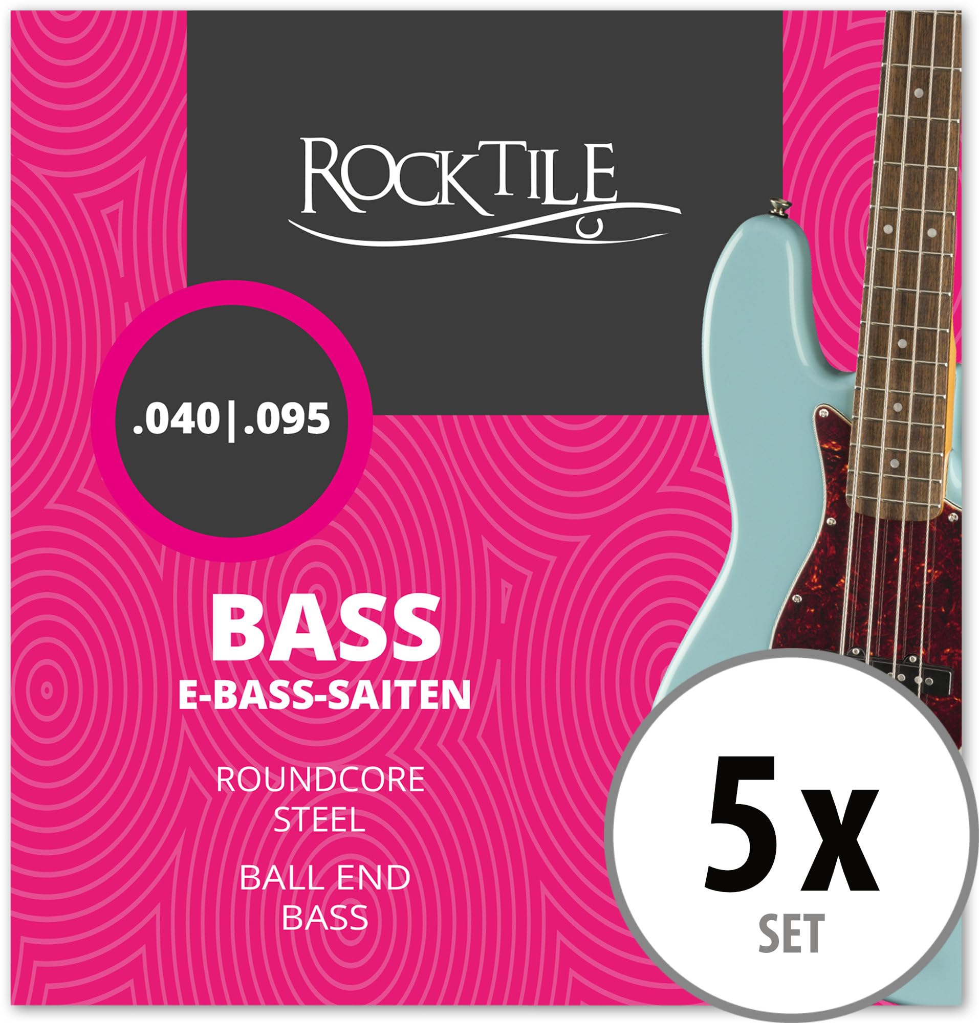 Rocktile Corde per Basso Elettrico Confezione da 5