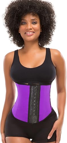 TruFigure Entrenador de cintura de látex deportivo colombiano (Faja Deportiva) con 3 ganchos