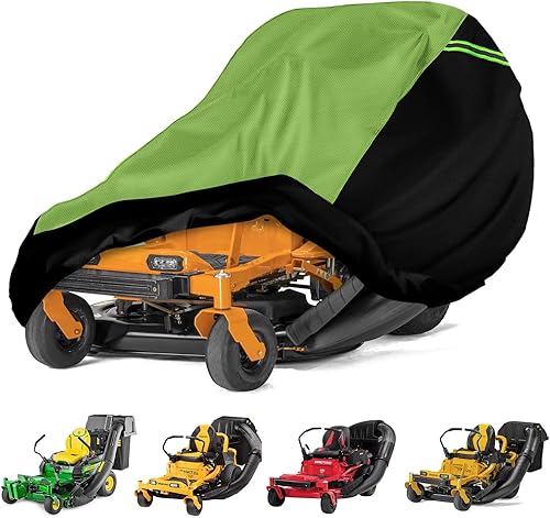 Cubierta de cortacésped de giro cero con accesorio de ensacado, ajuste universal para cubiertas de hasta 60 pulgadas con ensacadora, tela Oxford