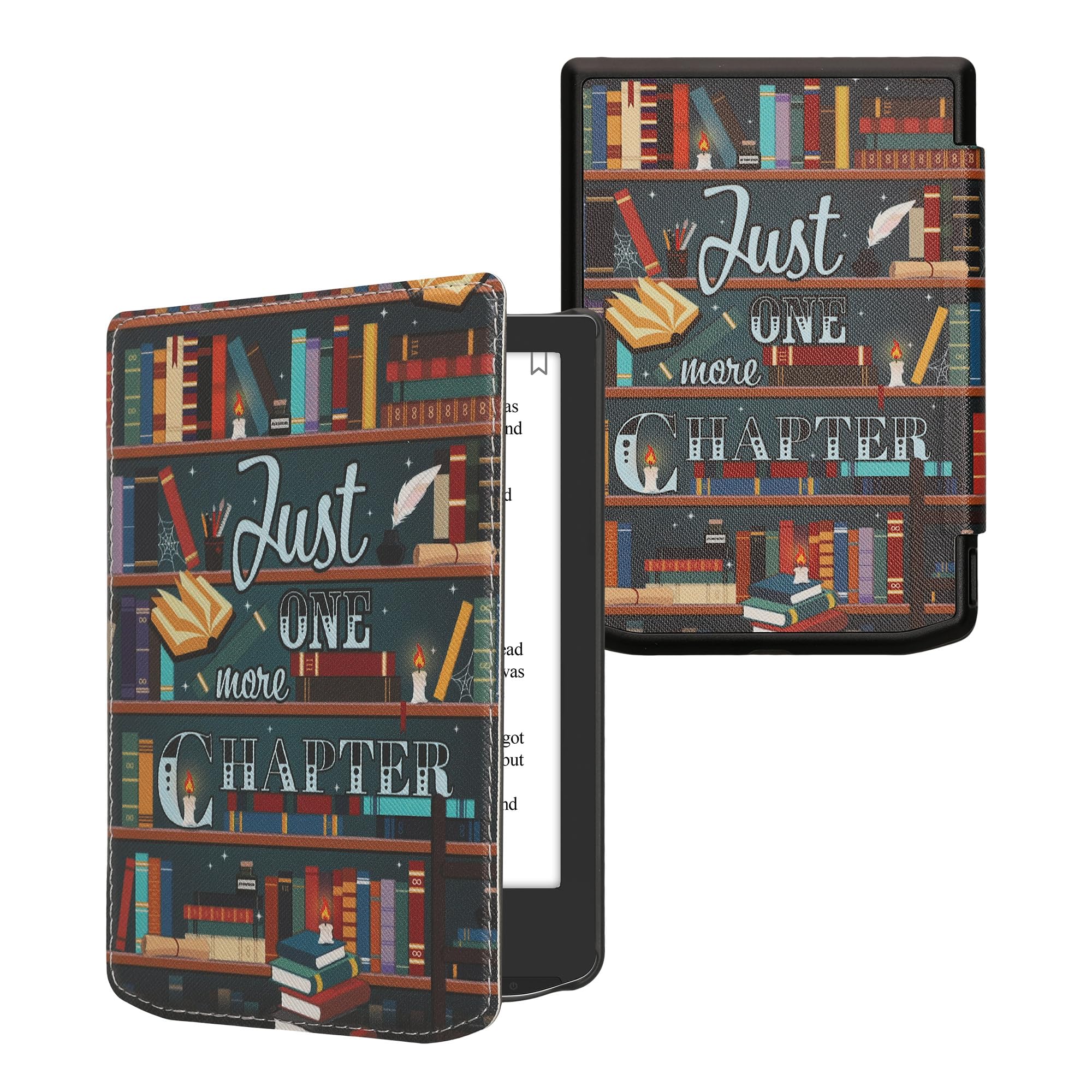 kwmobile Case Compatible with Pocketbook Verse/Verse Pro/Verse Color/Vivlio Light/Light HD Case, eReader Cover