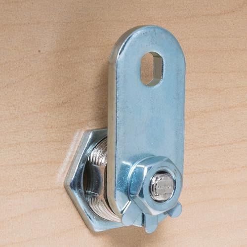 Miniatura 6 de FJM Security Products FJM Security FJM-85NK - Cerradura de leva con cilindro de 58 pulgadas y acabado cromado