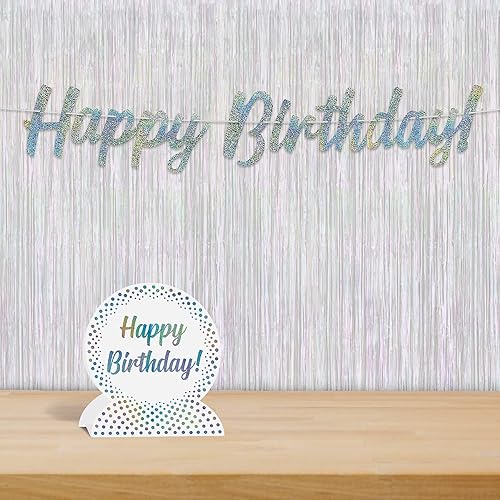 Miniatura 6 de 1-Ply fr Gleam n cortina Opalescent accesorio de fiesta 1count 1Pkg