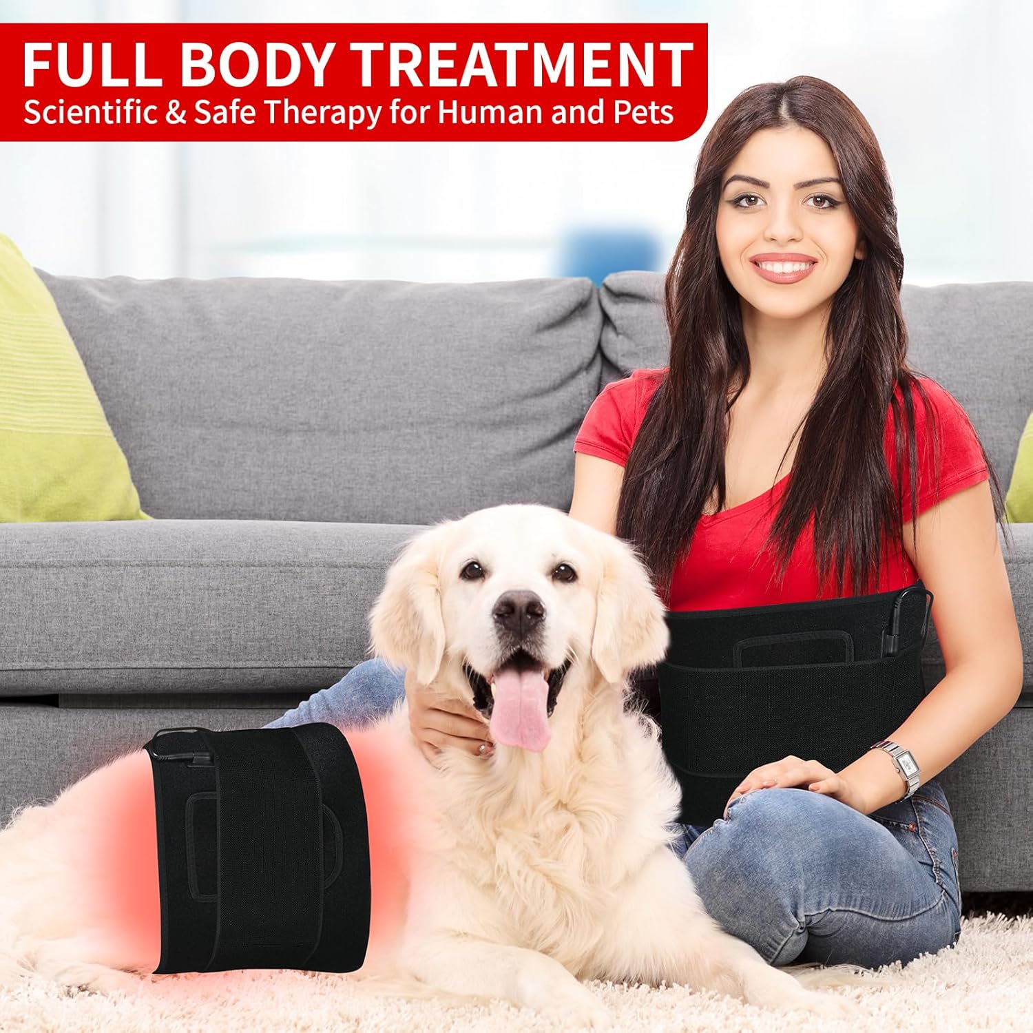 Red Light Therapy For Body, Infrared Red Light Therapy Waist...