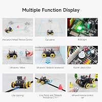 Yahboom UNO R3 AI Okos Robot Kit Mecanum Kerékkel ESP32 Kamerával App Vezérlés FPV Videó STEM Programozás Oktatás 9