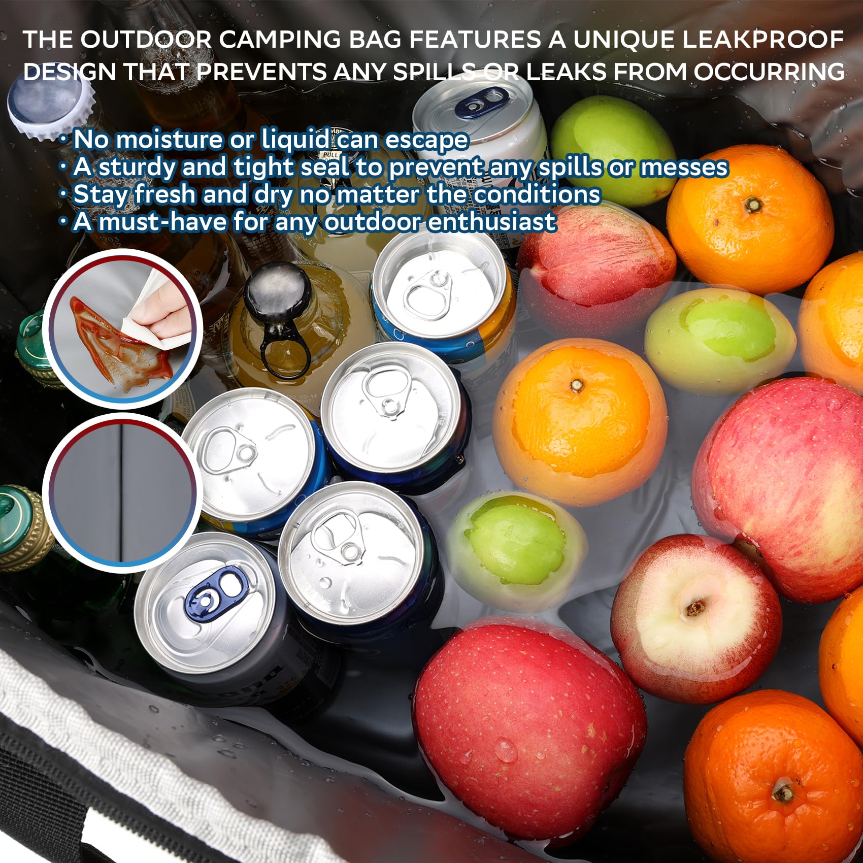 Beach Breeze 24-Can Soft Cooler Bag – Premium Insulated Cooler For Beach, Travel, Camping & Golf – The Beach Cooler Is A Lightweight & Durable Ice Chest For Lunch, Road - View #9
