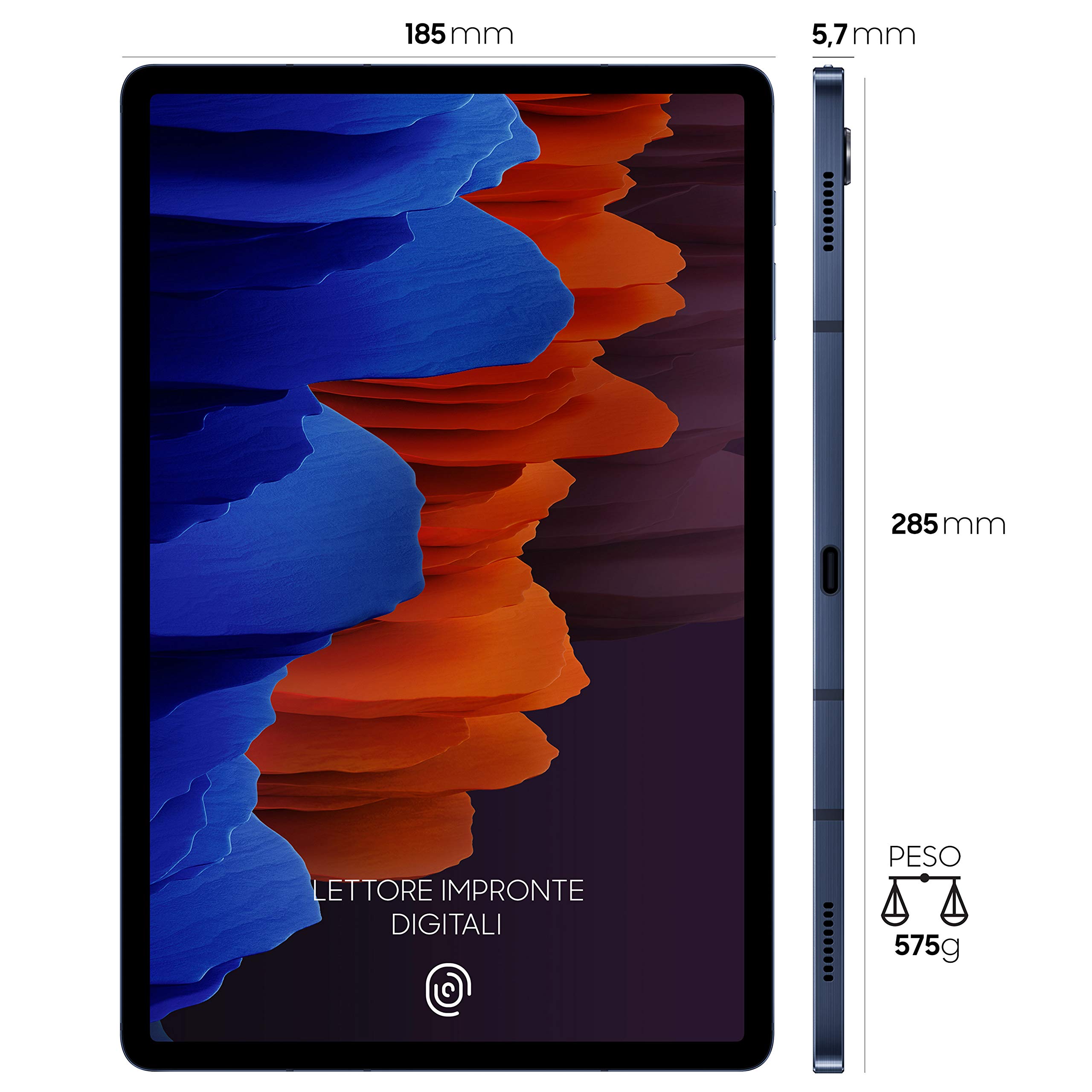 Samsung Galaxy Tab S7+ 12.4 inç WiFi - Tablet 128 GB, 6 GB RAM