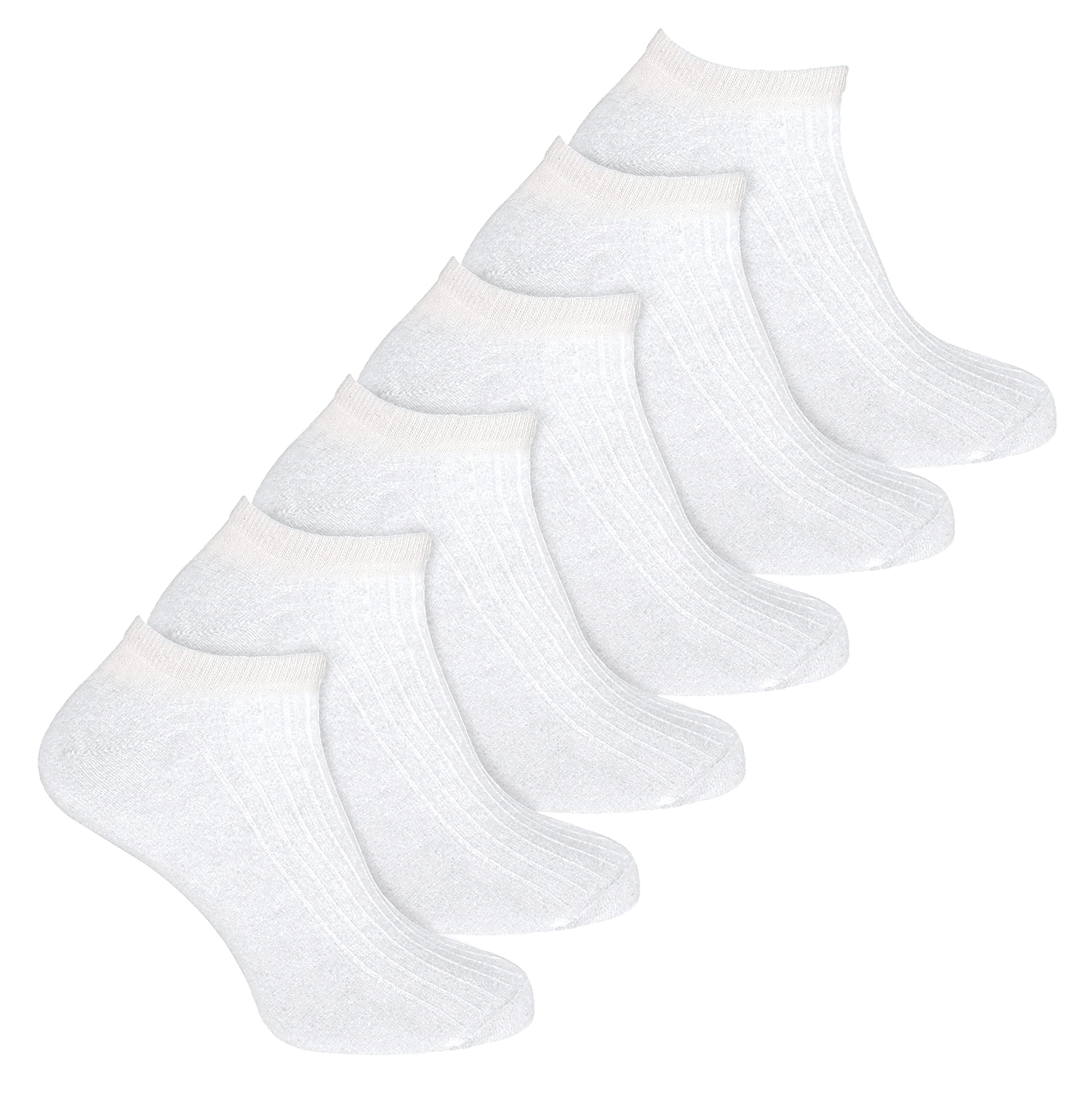 Sock Snob Men's Trainer Socks - Cotton - White - Size 9-12