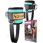 VAIIO Jade Ankle Straps for Cable Machines,Adjustable Comfort fit Neoprene, Reinforce Double D-Ring - Premium Ankle Cuffs to Improve Abdominal Muscles, Lift The Butts, Tone The Legs for Men & Women