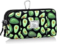 Vista 28 de KAMO Funda multiusos de lona horizontal para smartphone, funda para teléfono celular con asa para cinturón, bolsas de cinturón para mujeres, funda