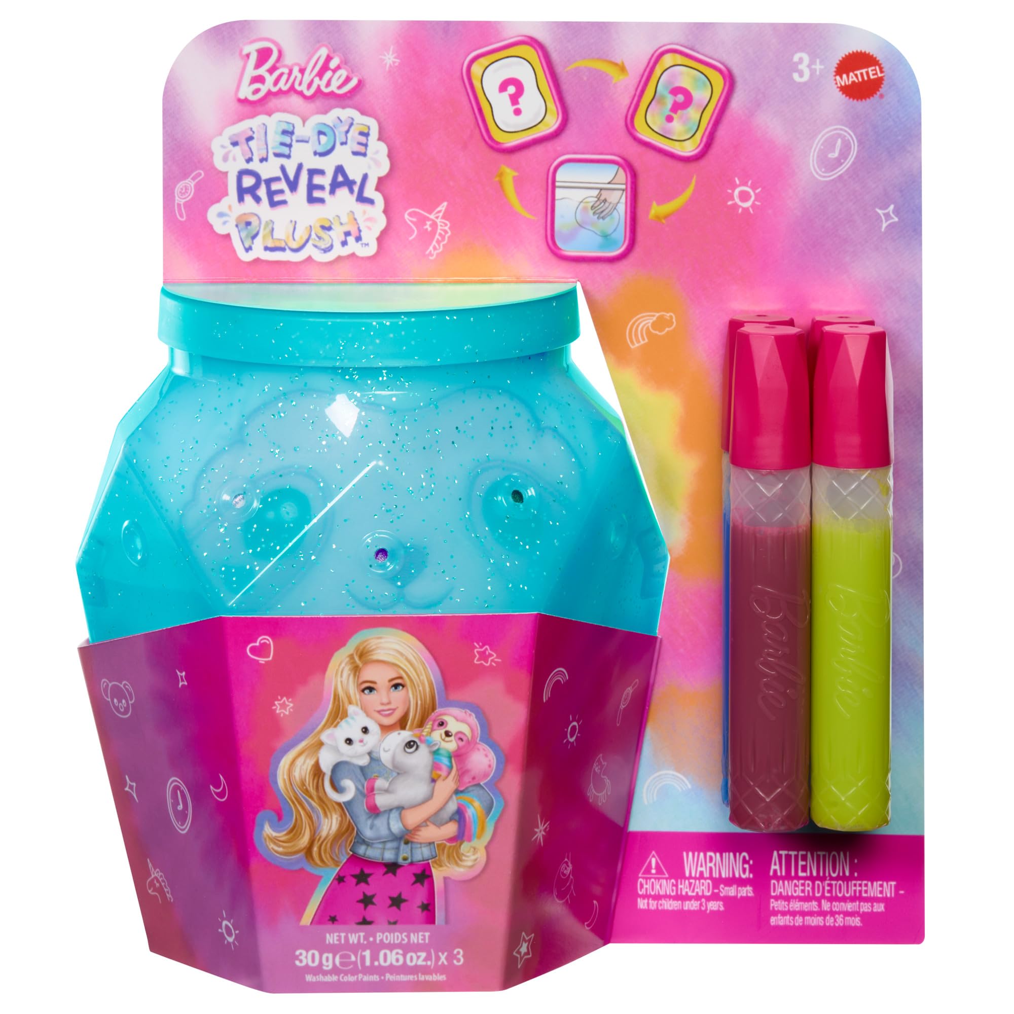Amazon.com: Barbie Peluche Tie Dye Perezoso 7 : Toys & Games