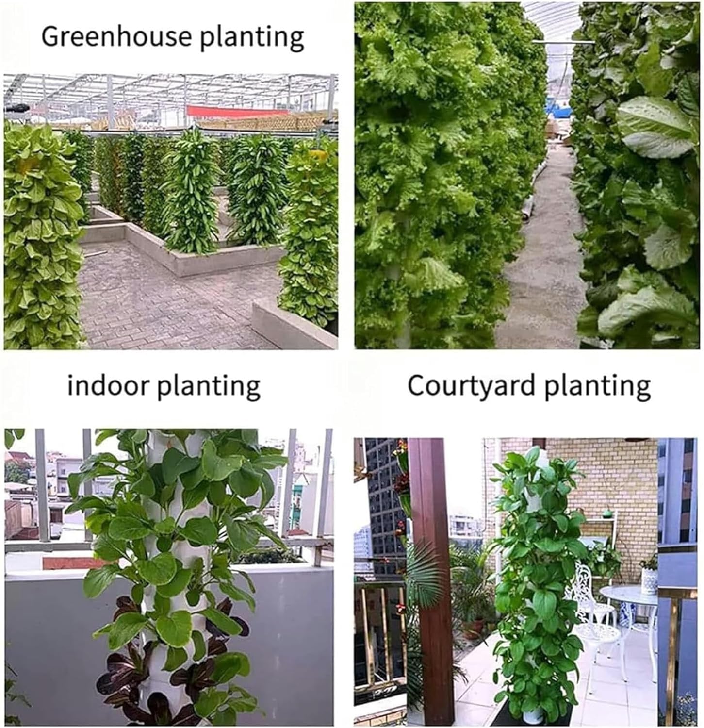 AMNOOL Hydroponics, hydroponic Cultivation kit, hydroponic Tower Cultivation System, 14 Layers and 70 Planting Holes
