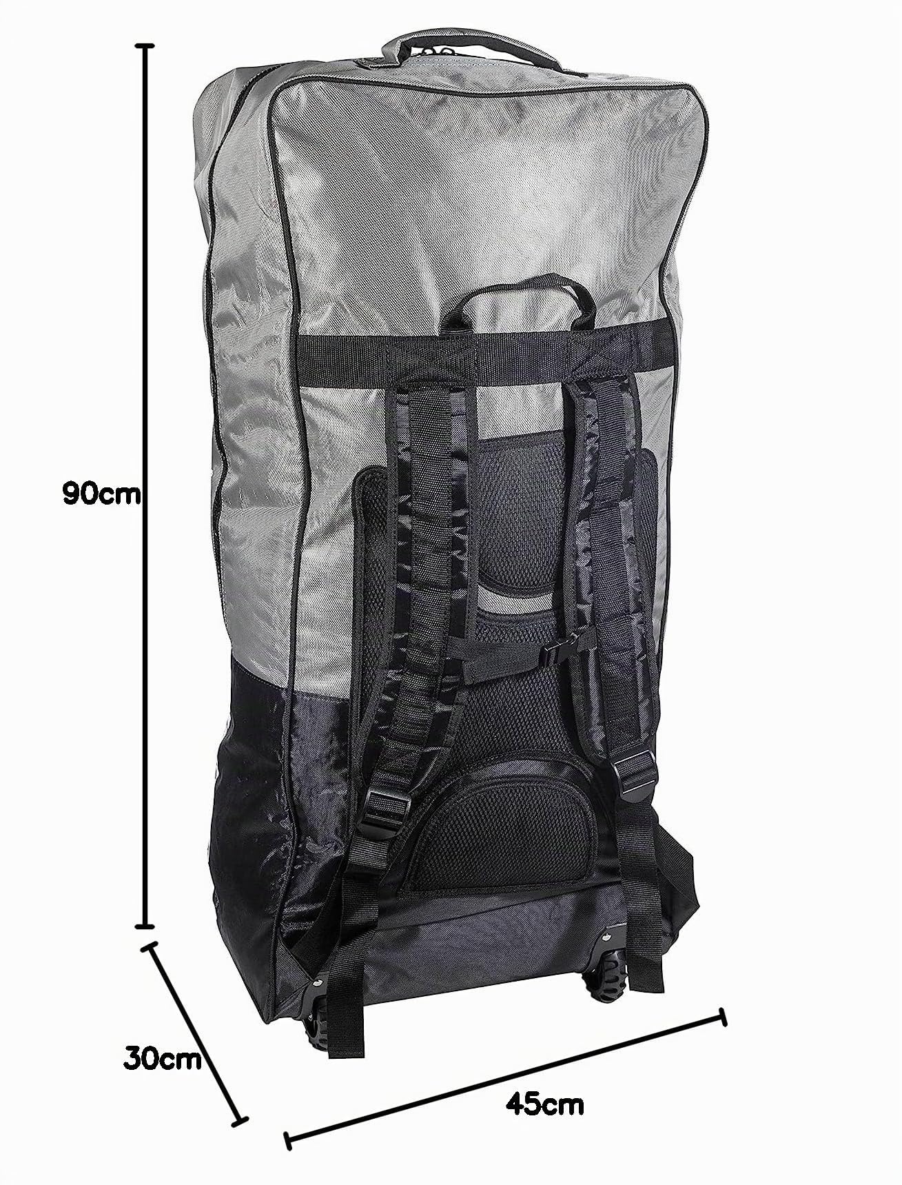 Fatstick Paddelbrett-Aufbewahrung & Reise-Rucksack mit Rollen – SUP & Surfbrett Rucksack – wasserabweisendes Segeltuch
