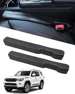 2 PCS Car Seat Gap Filler for to-yo-ta 4runner 2026 | PU Leather No Drop Seat Gap Plug,Interior Car Accessories,Fills Gap Between Seat and Centre Console,Seat Side Gap Filler