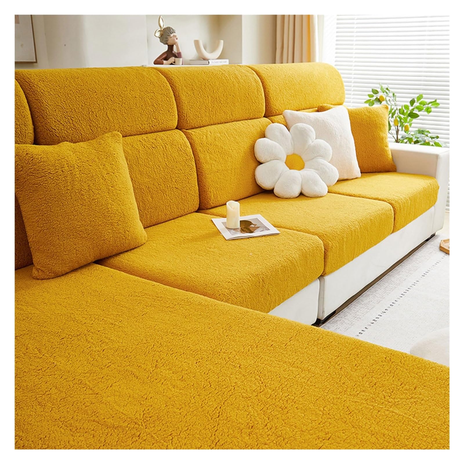 Housse de dossier de canapé extensible Style 3 Taille L protectrice