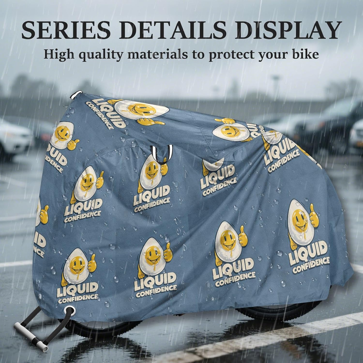 Egg Confidence Blue Bike Cover Waterproof Outdoor Rain Cover Bikes Accessories