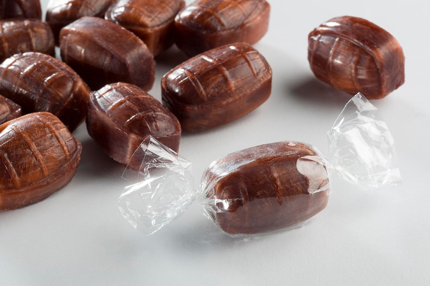 Bayside Candy Bulk Root Beer Barrels Old Fashioned Hard Candy - Clear Wrapped - Root Beer Flavored Candy (10lb)