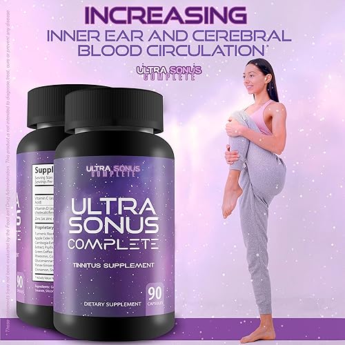 Miniatura 5 de Ultra Sonus Suplemento completo de tinnitus  Fórmula máxima de vitamina C con ajo y cúrcuma  Ayuda a reducir la inflamación y el zumbido de los