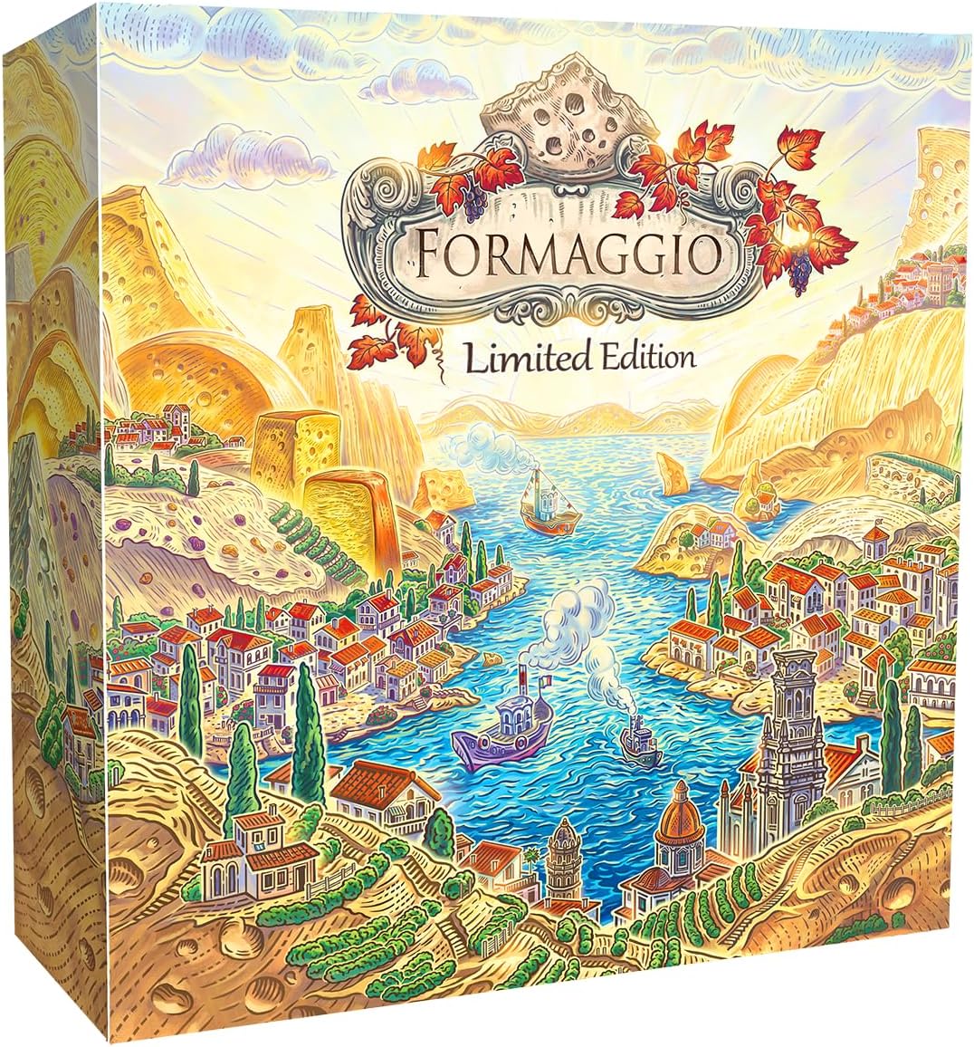 Formaggio Board Game (Limited Edition) - The Italian Cheesemaking Euro Strategy Game, Worker-Placement, Family Fun for Kids & Adults, Ages 14+, 1-4 Players, 40 Min Playtime by R2i Games