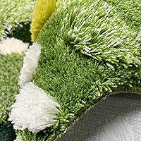 Vista 4 de UKELER Alfombras de Área de Musgo, Alfombra Corredor de Césped Musgo 3D para Cuarto de Lavado Alfombra Suave de Pelo Largo Antideslizante Lavable