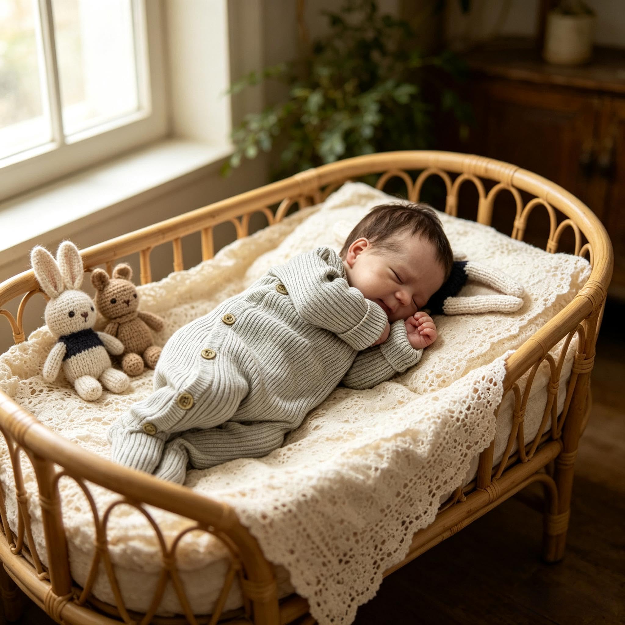 RXDOLL Reborn Baby Junge Vollsilikon Lebensecht, 45cm Reborn Puppe Mit Haaren, Lebensechte Babypuppe Silikon Ganzkörper, Babypuppen Wie Echt Junge, Reborn Baby Für Kinder Spielzeug