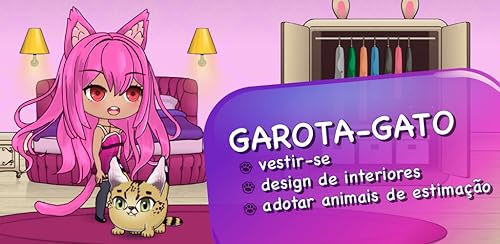Menina Do Gato Com Projeto Interior Fofo Do Animal De Estimação