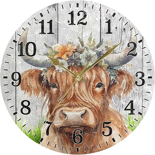 Miniatura 44 de JUNZAN Divertido Adorable Gatito en Bañera Relajándose Relojes Redondos de Baño Relojes para la Pared 10 Pulgadas Reloj de Pared Pequeño Casa de