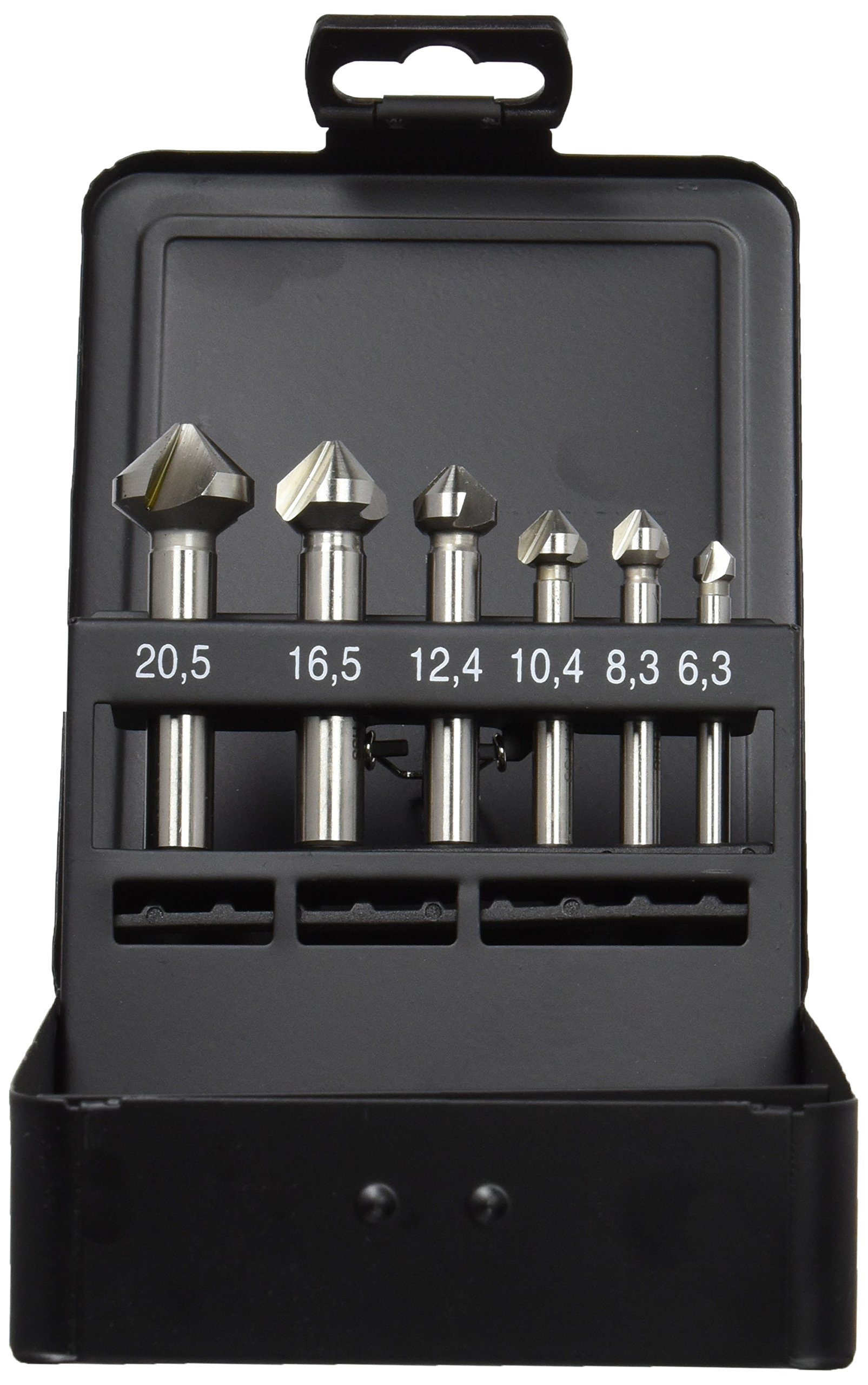 blue-master av6 cm2 Pencil Case - 6 HSS Countersink Drill Bits 6.3 - 20.5), 6.3-20.5 - Image 2