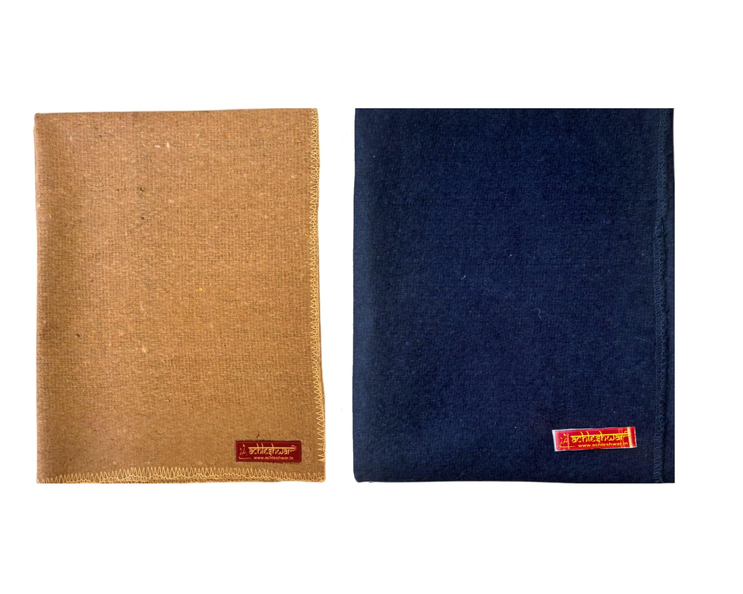 Achleshwar Combo of Premium Brown & Darkblue Woolen Aasan Completely Handcrafted Perfect Mat for Meditation & Prayers - Soft, Comfortable (Size 23 x 30 Inch)-image-38