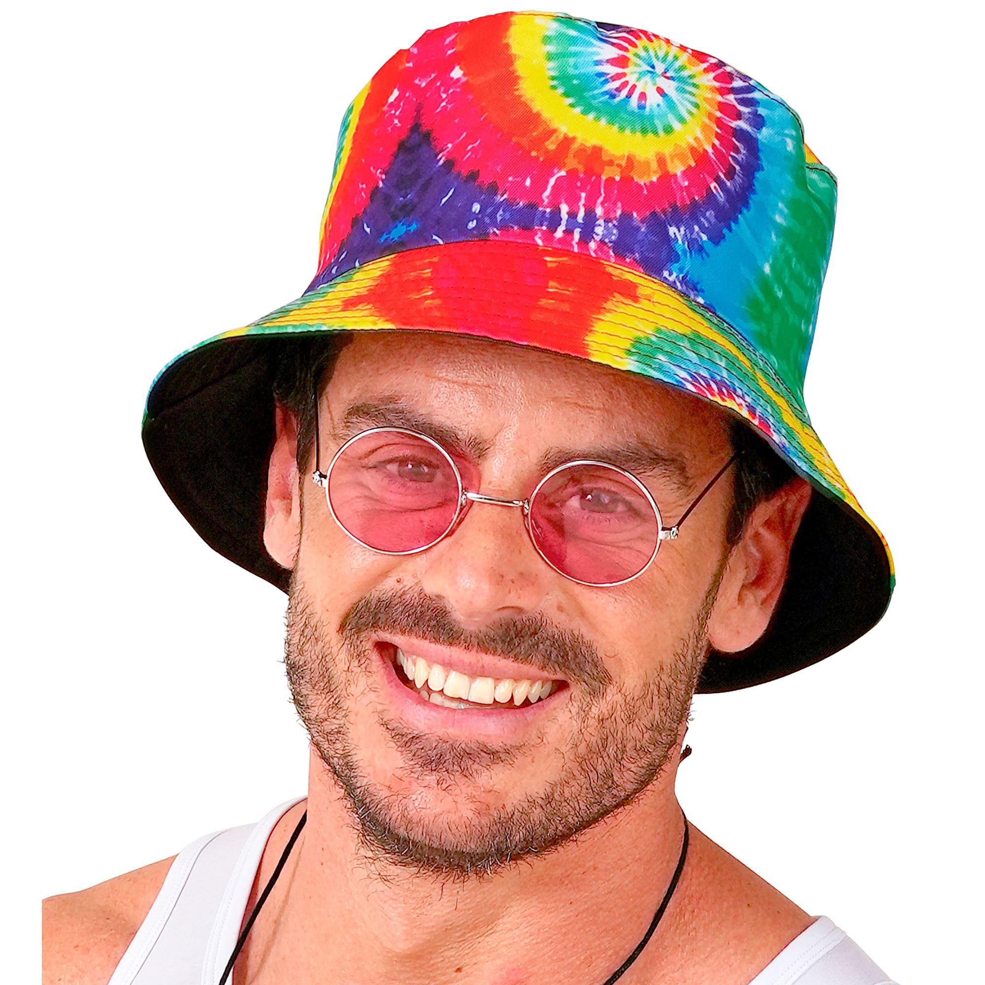 W WIDMANN MILANO Party Fashion 28576 Anglerhut Fishing hat, Tie Dye, 23 cm x 39 cm x 2 cm - Image 4