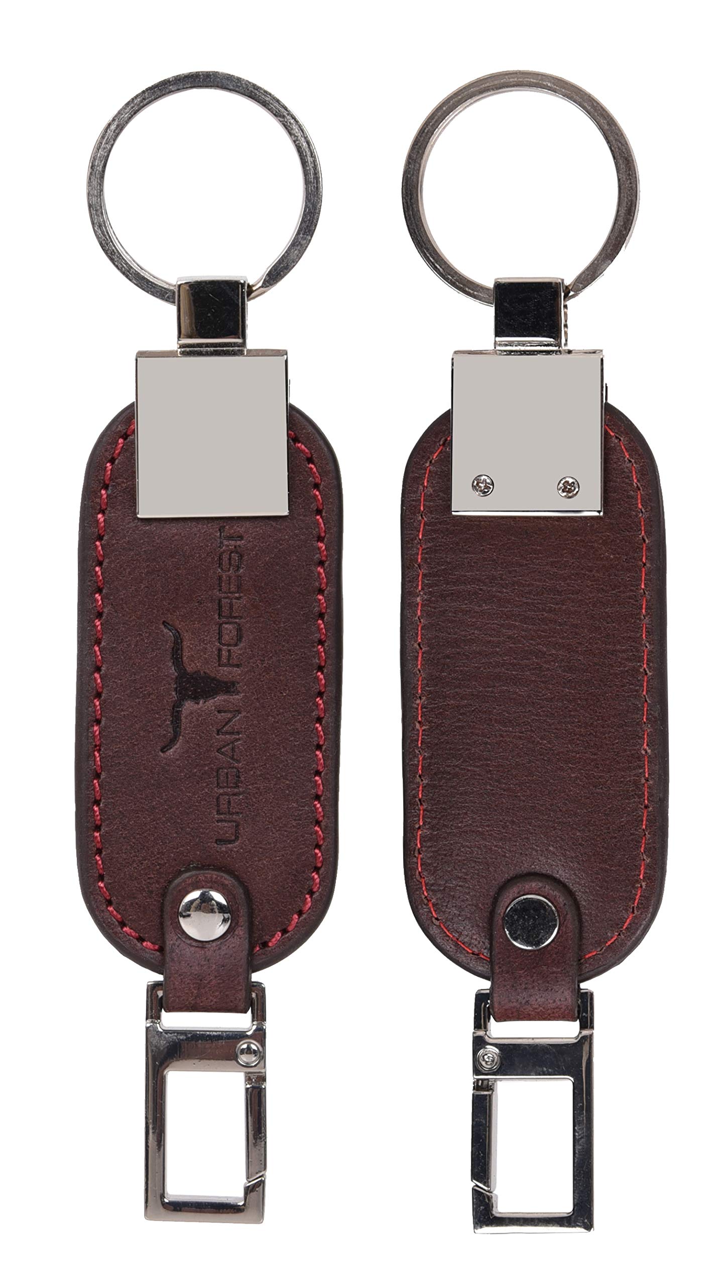 URBAN FOREST Men Vintage Brown Leather Wallet And Brown Keychain Combo Gift Box - Image 7 thumbnail