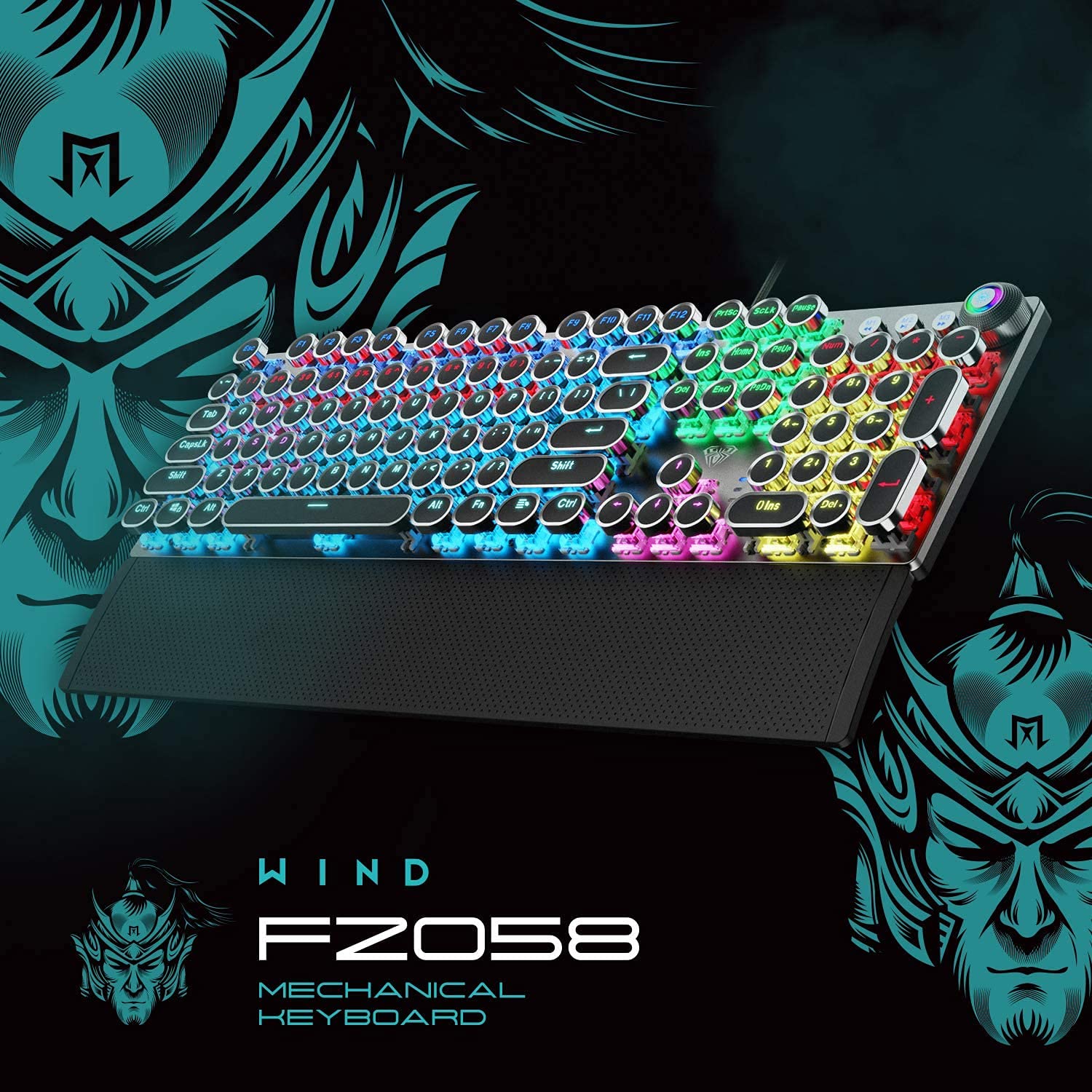 Buy AULA F2088 Typewriter Style Mechanical Gaming Keyboard Blue Switch