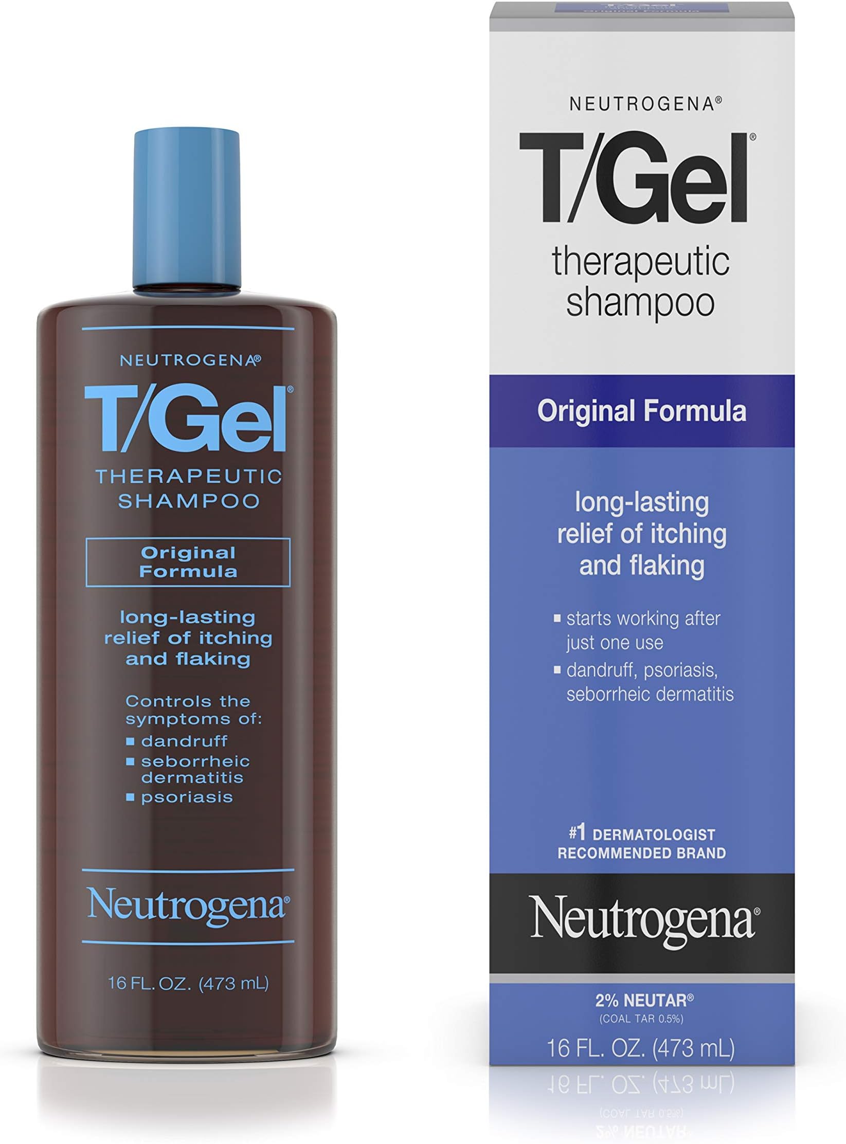 Amazon.com : Neutrogena Therapeutic Anti-Dandruff Shampoo - 16 Fl Oz ...