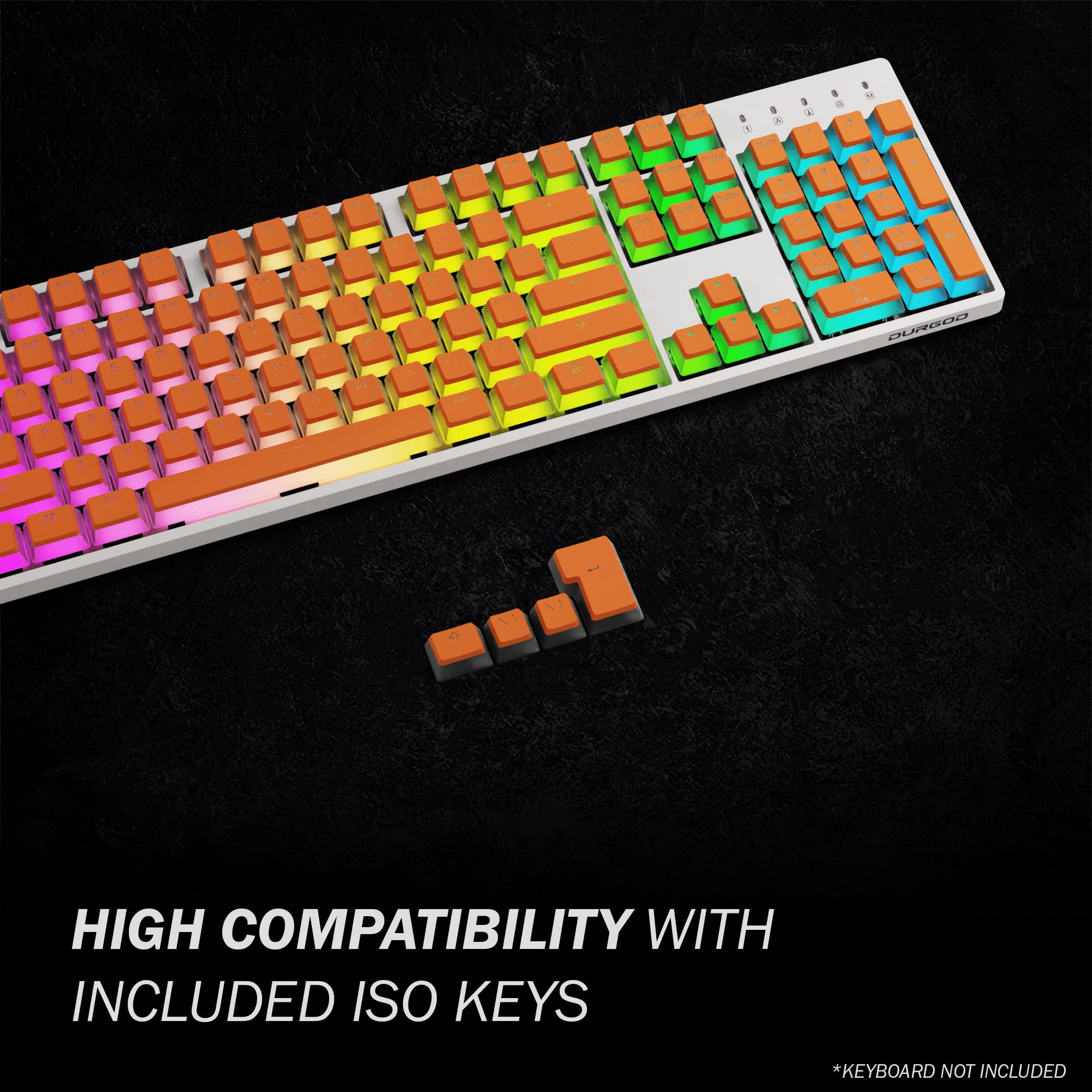 Buy HK Gaming Pudding Keycaps Set Doubleshot PBT Keycap Set Full