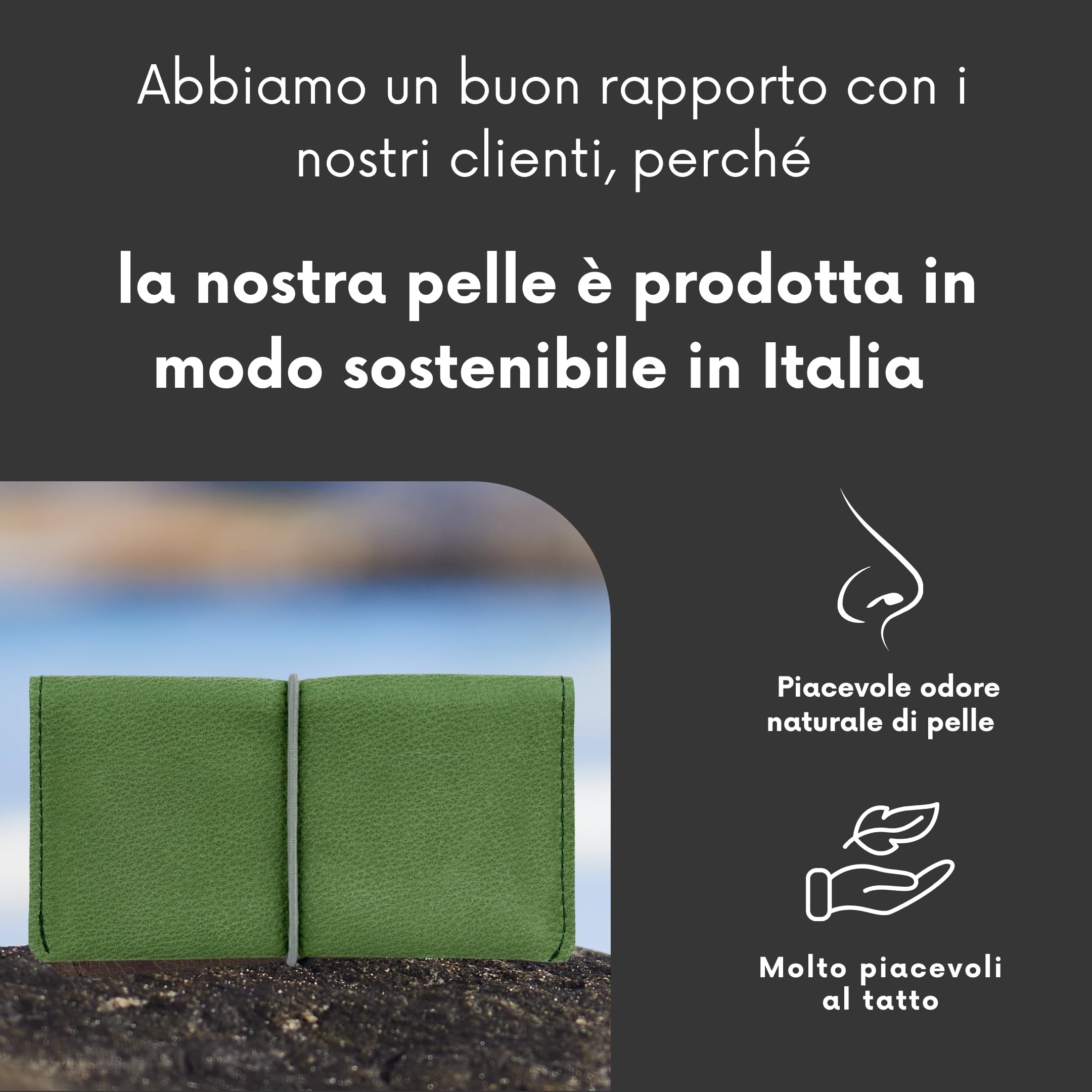 SIMARU Porta Tabacco in Vera Pelle e Cuioio | Lavorazione Artigianale | Scomparti per Cartine, Filtri e Accendino | Astuccio Borsello Sacchetto 30g (Geyser)