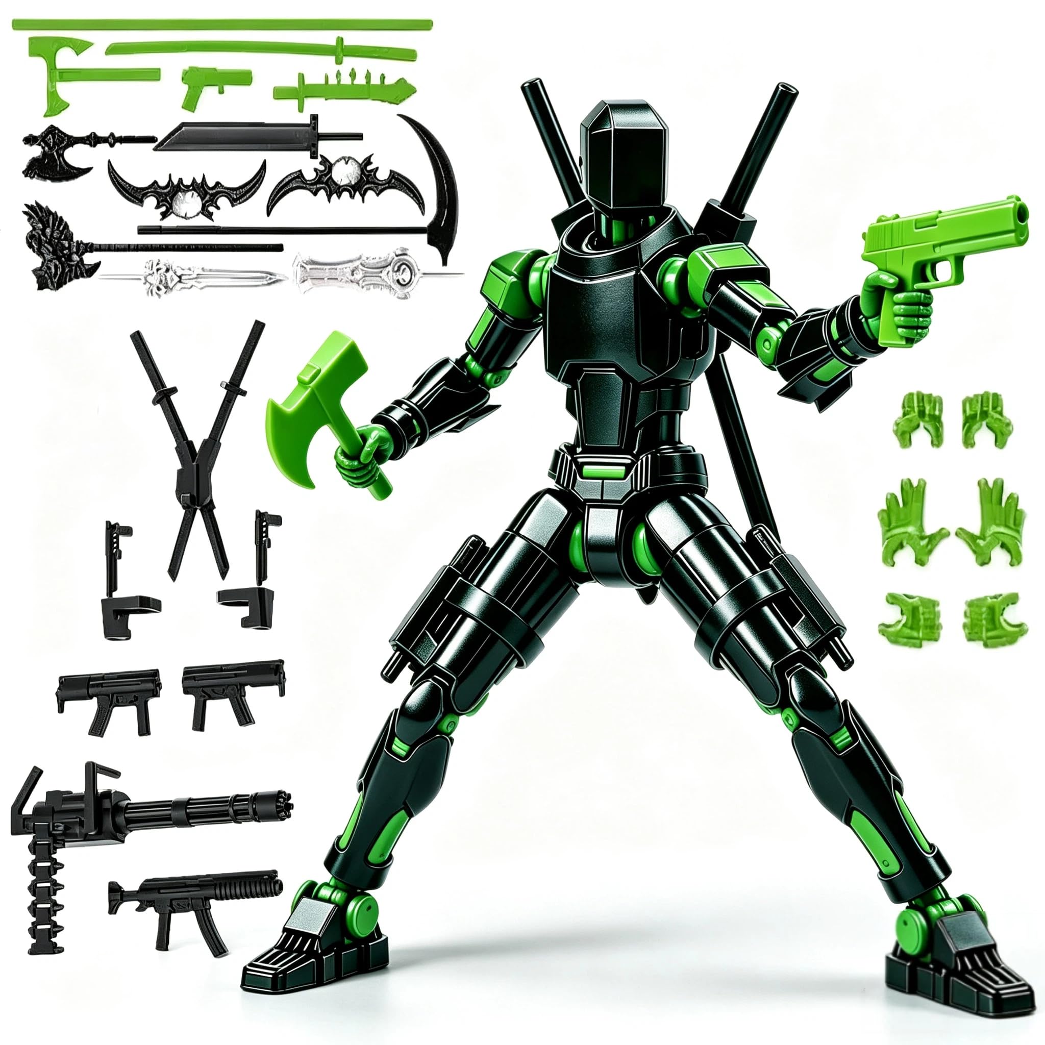 Outeat Assembly Completed Titan 13 Action Figure | Desktop Decor, Collectible Display, Multiple Accessories