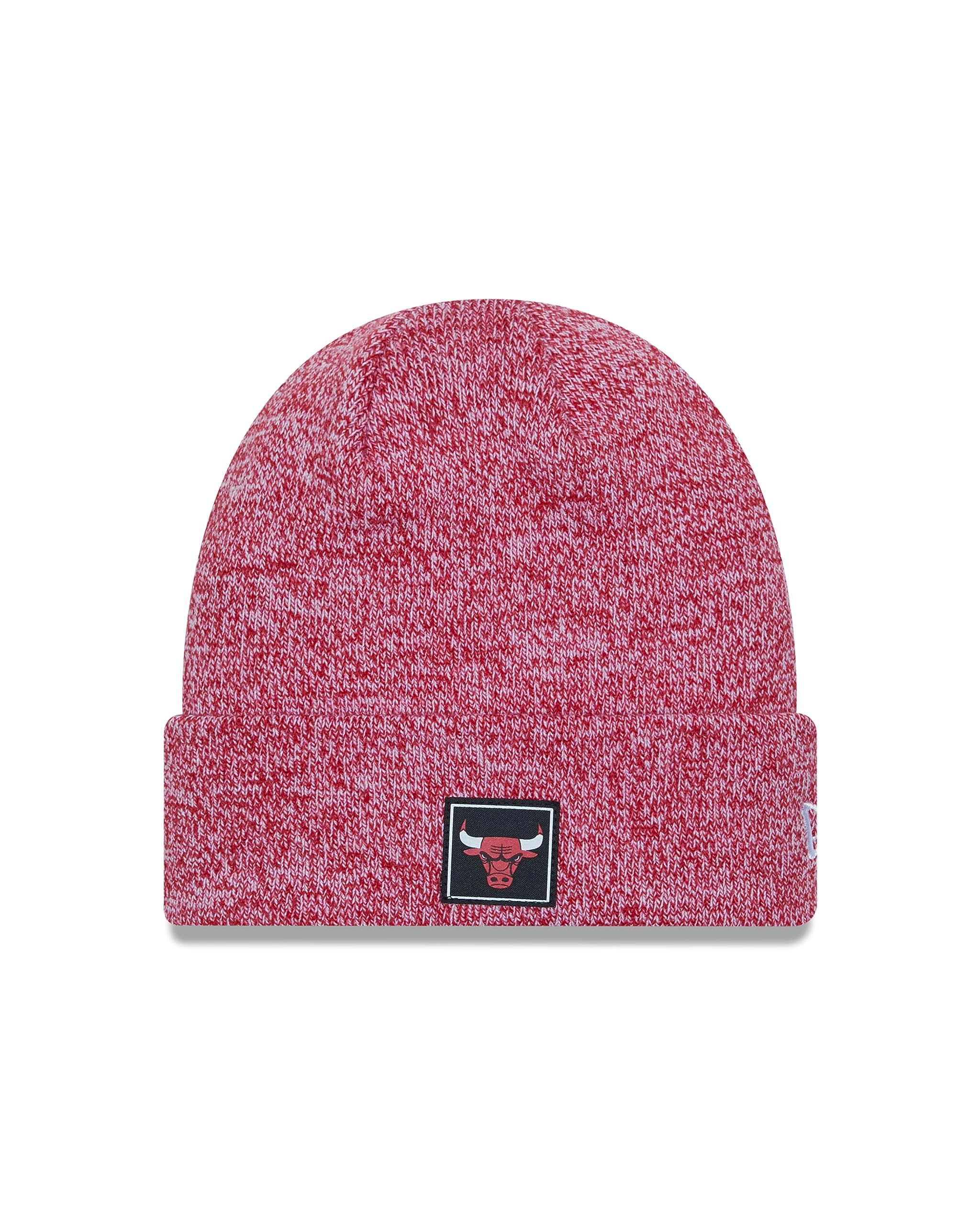 New Era Chicago Bulls NBA Red White Team Cuff Beanie - One-Size