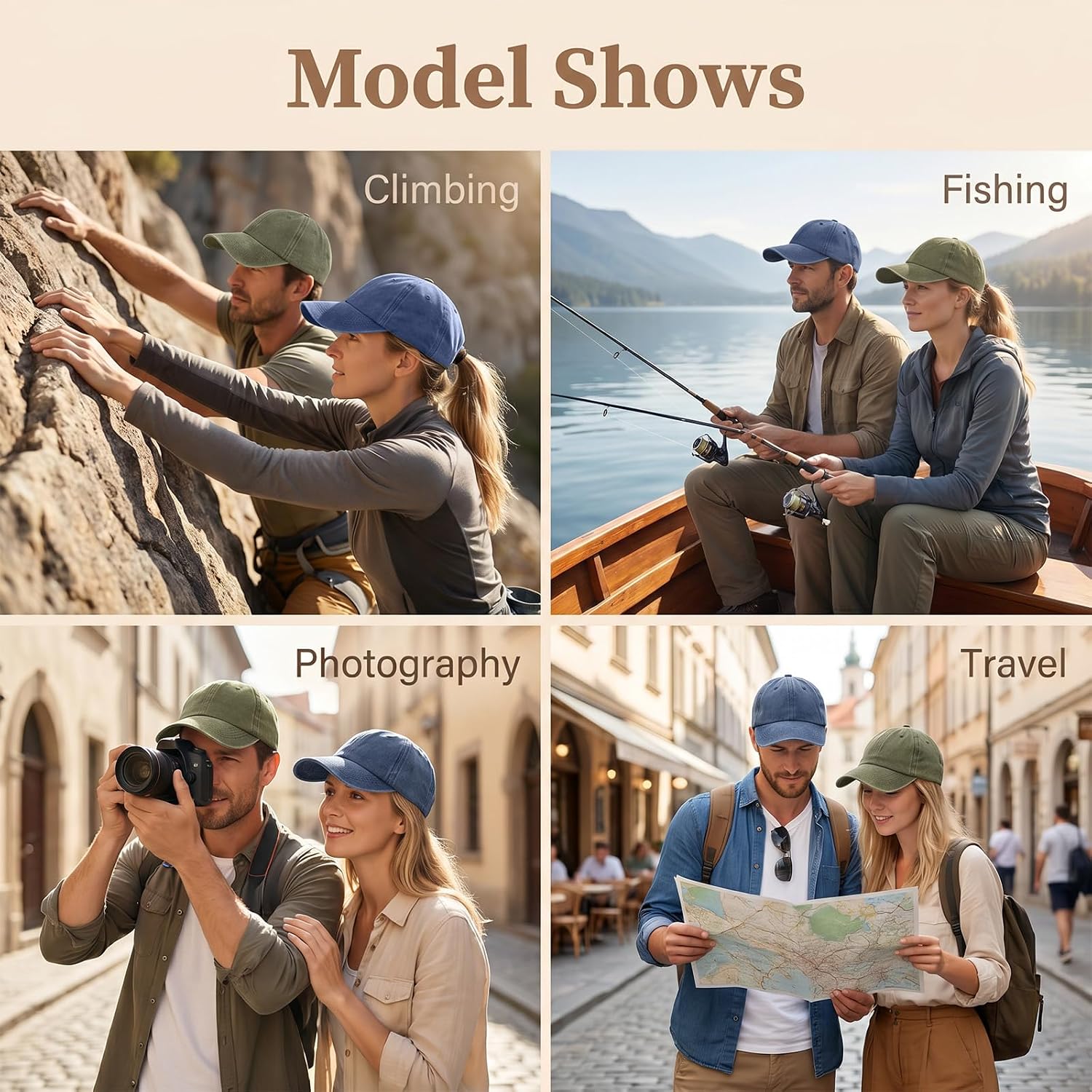 Kifmurase 6PCS Unisex Vintage Washed Cotton Baseball Cap Bulk Retro Unstructured Baseball Hat for Women Men, Unconstructed Plain Distressed Twill Adjustable Dad Hat image 5