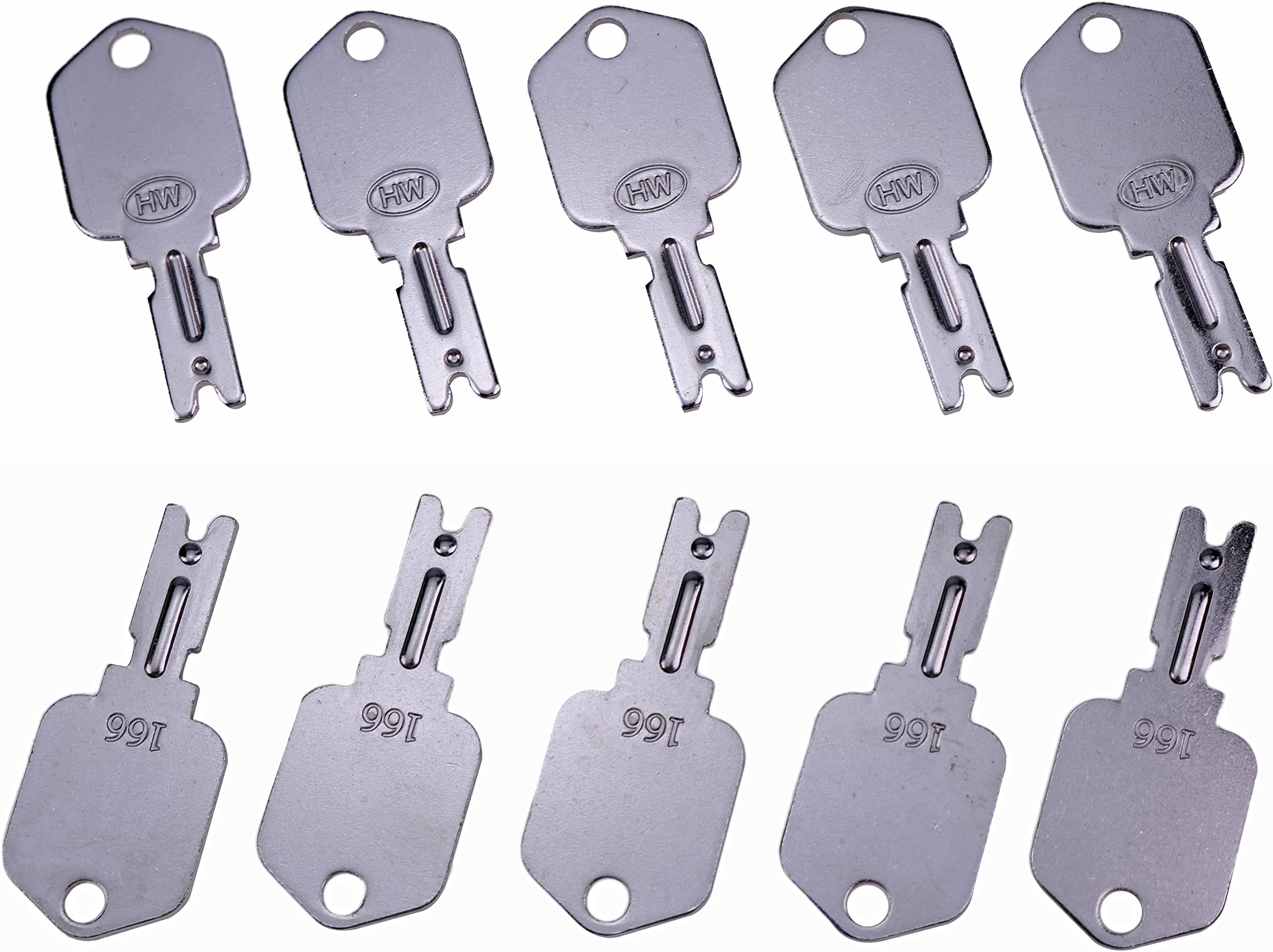 3 Keys 1430 Forklift Key Works with Hyster Heavy Equipment