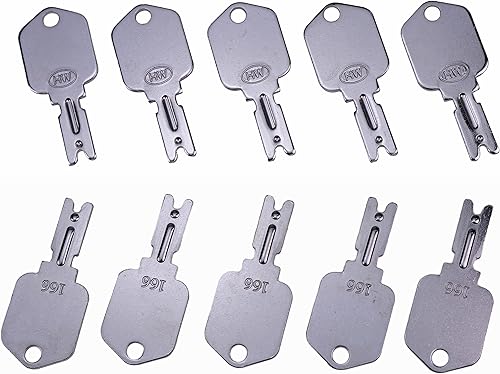 JEENDA Llaves de encendido para Clark Yale Hyster Komatsu Gradall Gehl Crown y más