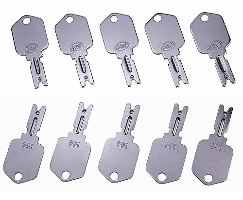 Miniatura 5 de JEENDA (10) Llave de carretilla elevadora para Clark Yale Hyster Komatsu Gradall Gehl Crown New Holland Caterpillar JLG Daewoo y más 166 6T-2663