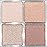 Palladio Eyeshadow Quads, Velvety Pigmented Blendable Matte, Metallic and Shimmer Finishes, Creamy Formula, Four Way Quad Eye Shadow Palette, Talc-Free (Ballerina)