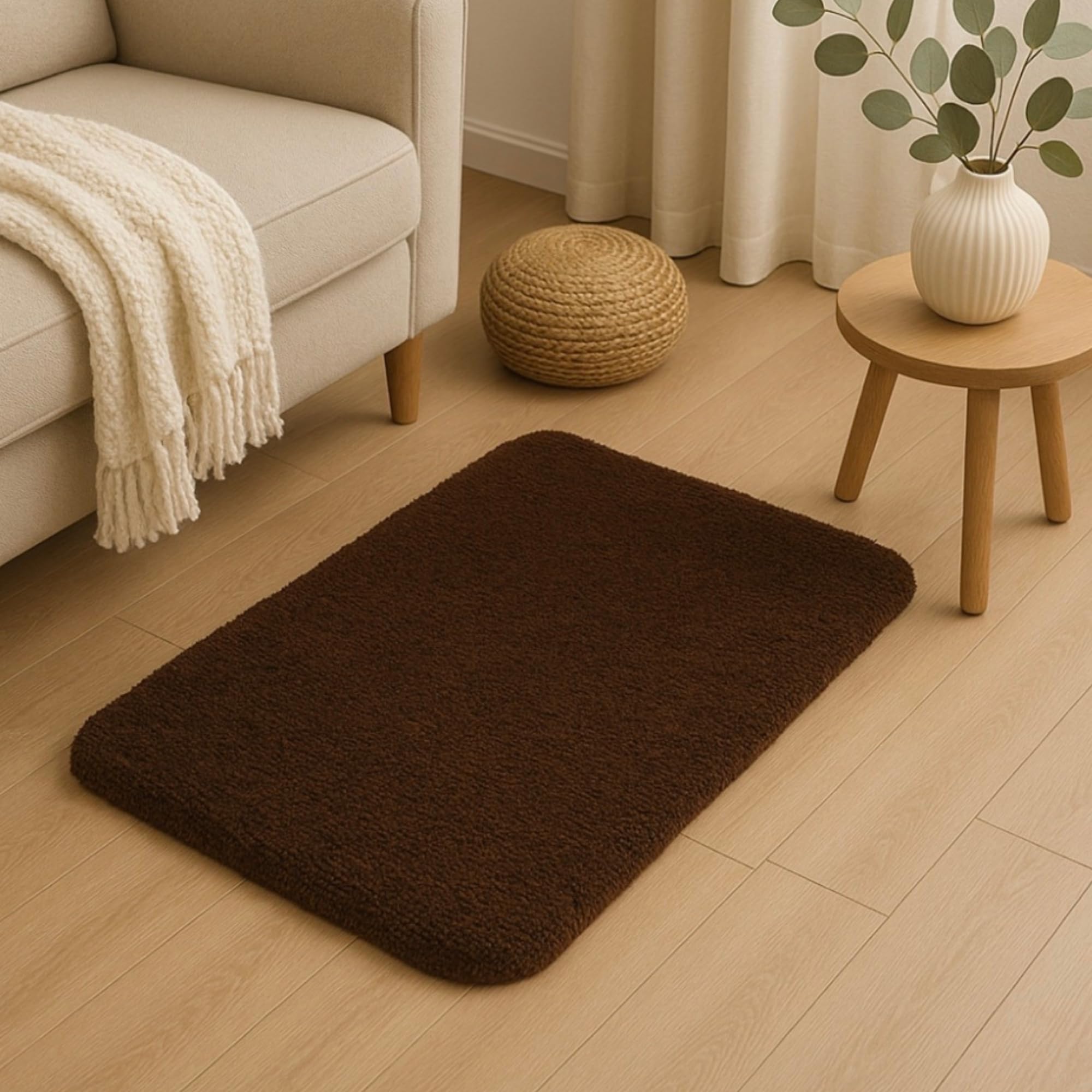 Elegant Weavers Door Mats for Home | Door Mat for Entrance | Anti-Slip Entrance Mats | Durable & Absorbent Floor Mats for Home | Pecan Door Mat | Size (38x58 cm)-image-14
