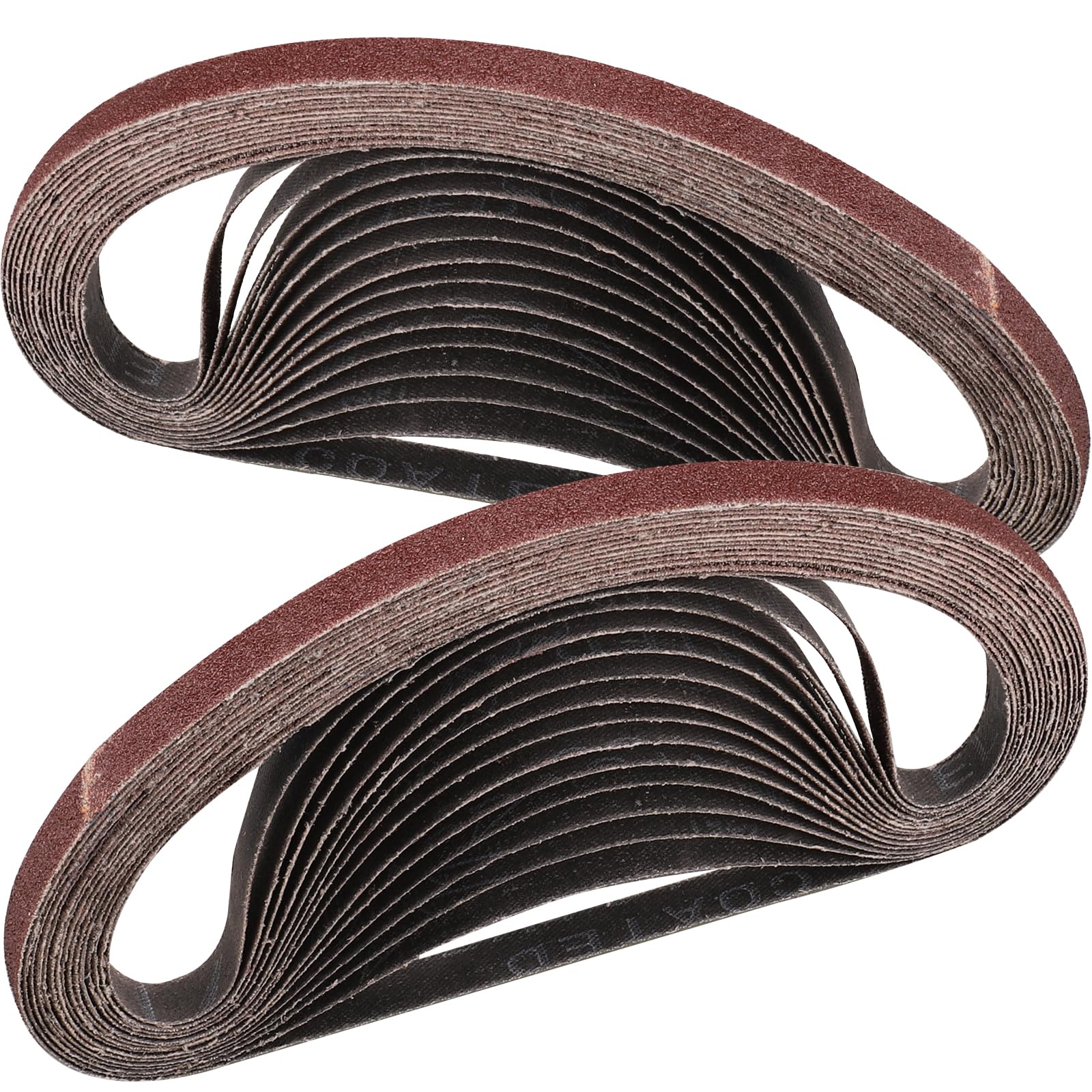 STEBRUAM Nastri Abrasivi 9 x 533 mm,30PCS 80 grana Levigatrice a Nastro
