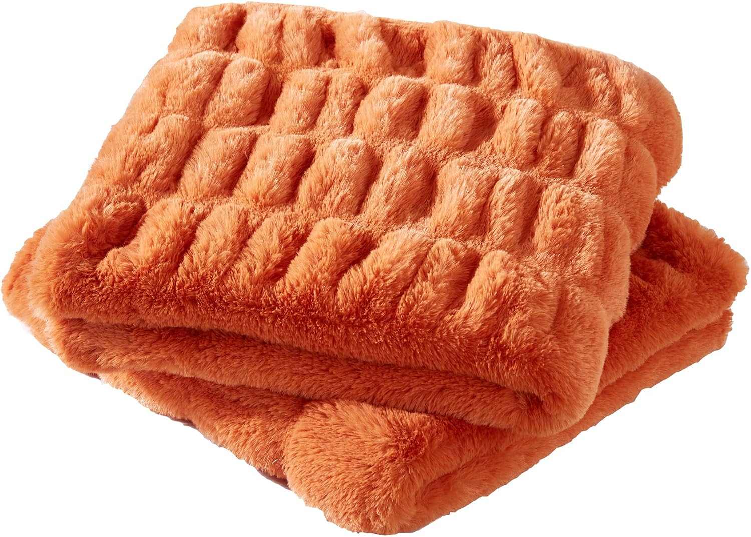 Home Soft Things Shar Pei Decorative Throw Pillow Covers 2 Set, Accent Soft Fluffy Stylish Euro Couch Sofa Pillowcases, Burnt Orange, 26'' x 26''