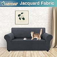 Vista 175 de Asnomy Couch Covers for 3 Cushion Couch Stretch Sofa Covers Slipcovers, Pet Protector Furniture Covers for Dogs Cats Spandex Jacquard Fabric Small