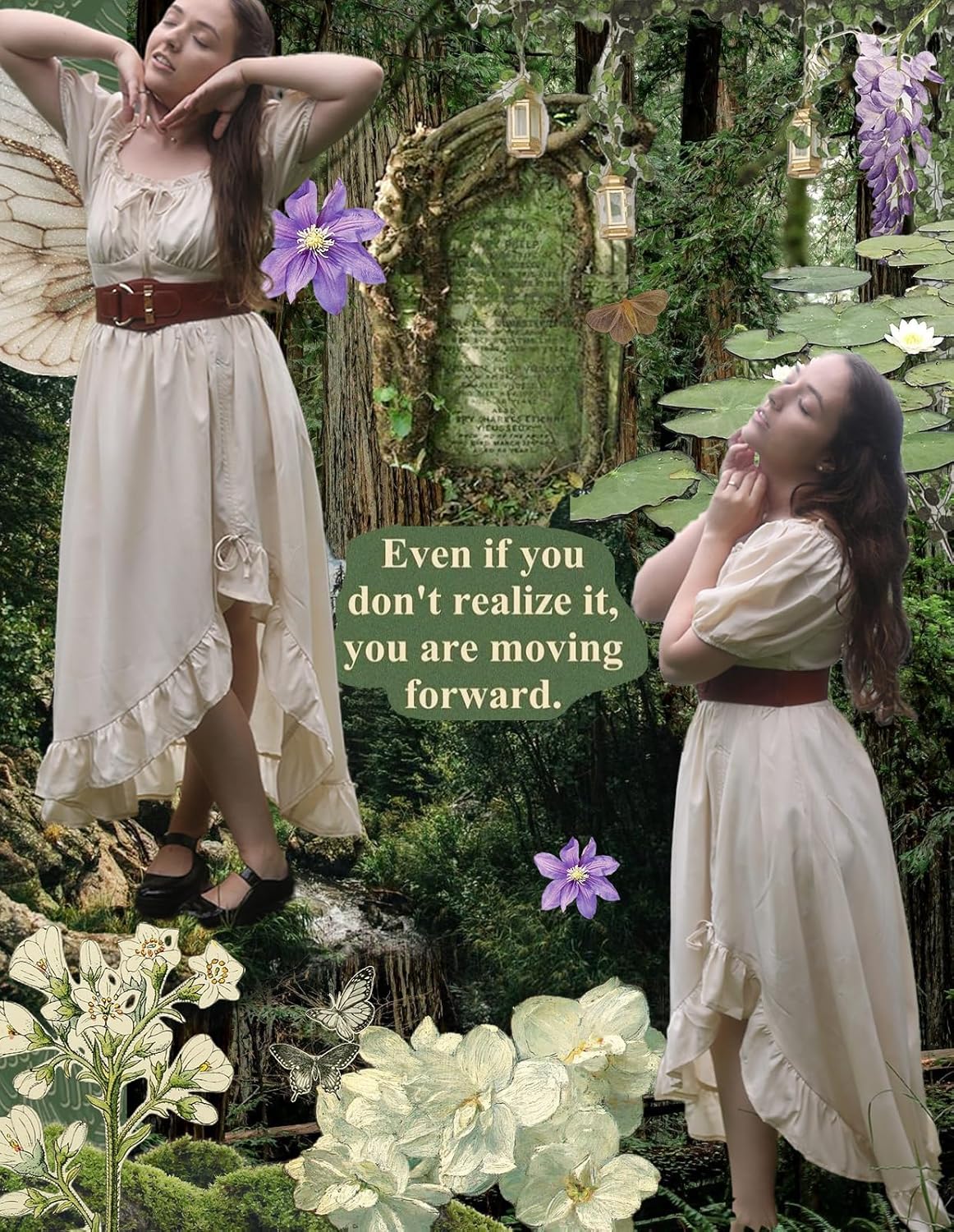 Scarlet Darkness Renaissance Dress Women Cottagecore Corset Dress Ruffle Maxi Dress with Pockets - Image 2