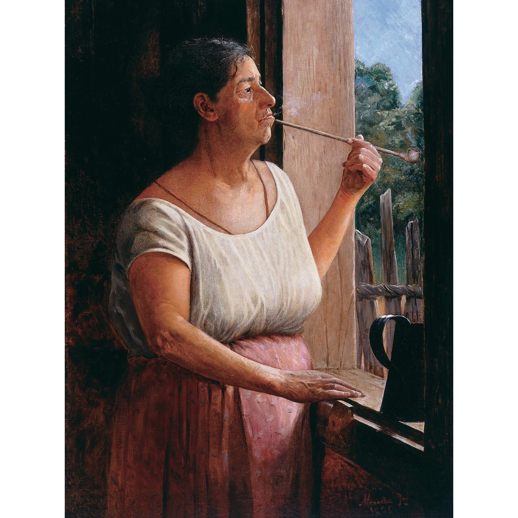 Almeida Junior Nha Chica Large Wall Art Print Canvas Premium Poster Mural